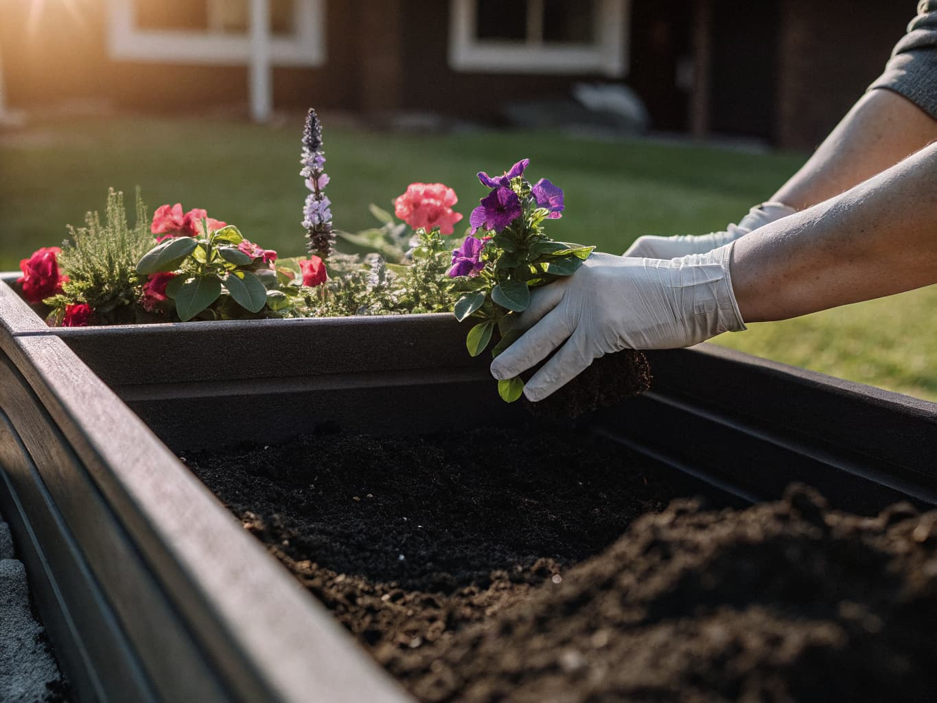 Flower Planting in Michigan by L&L Services LLC